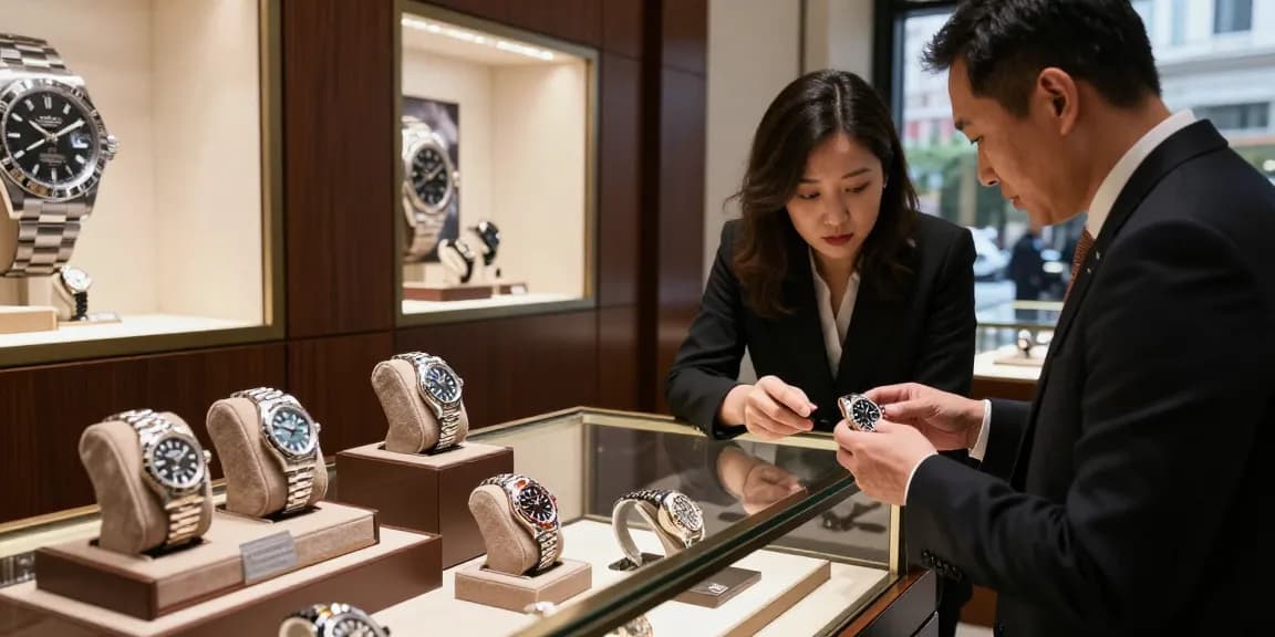 Discover stunning clone watches in a luxury jewelry store, showcasing elegant designs and premium materials.