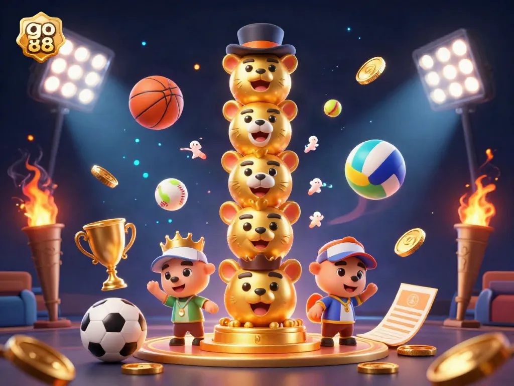 Experience the excitement with go 88, featuring dynamic casino elements, vibrant characters, and rich visual detail.