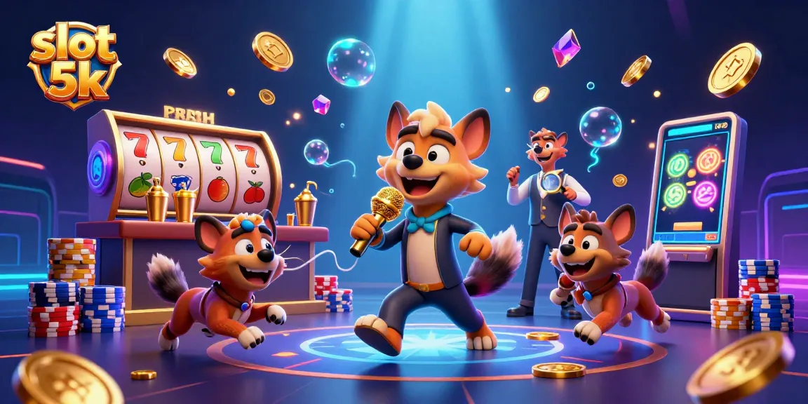 Engage with dynamic slot 5k games showcasing lively hyenas in a vibrant casino atmosphere.